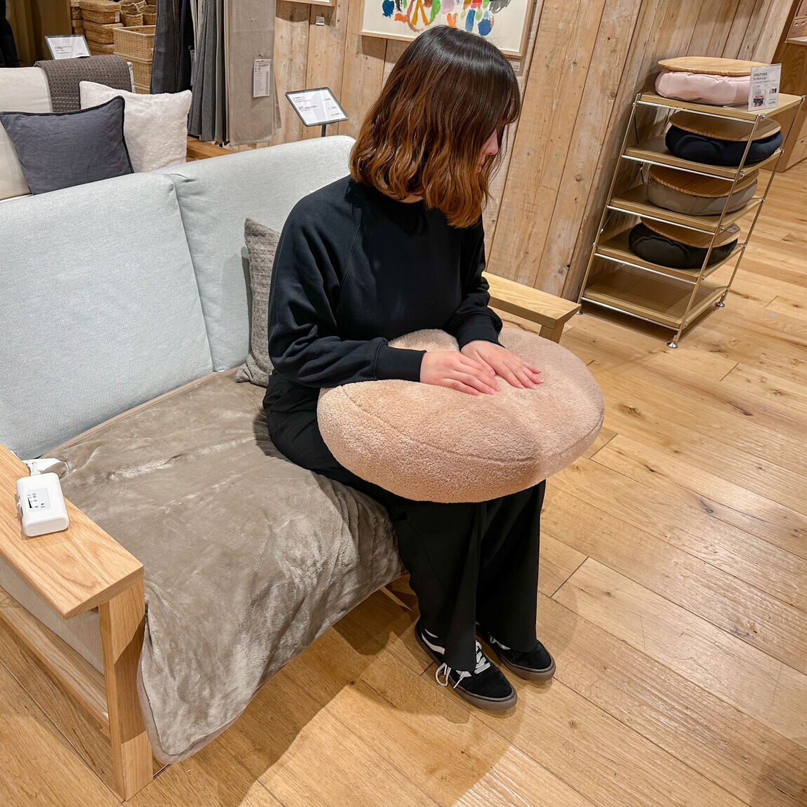 無印良品 ソファで使えるホットシート ライトブラウン MJ-SHS1LBR Amazon | 無印良品 ソファやベッドで使えるホットシート ライト